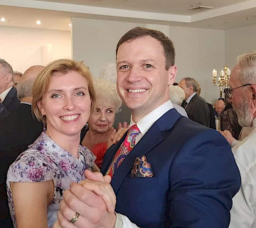 At the Anniversary Dinner of the Russian Club, artists of the Doremix Theater