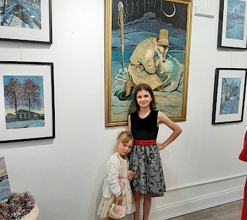 Открытие Рождественской художественной выставки и творческого объединения "Арт Поинт" состоялось 7 декабря в Русском клубе